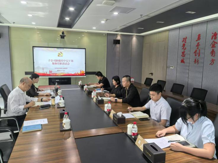 集团开展新提拔干部任前集体谈话和廉政谈话